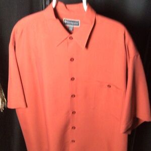 Weekender casual lifestyle 2XL Men's Casual Button-Down in Rust